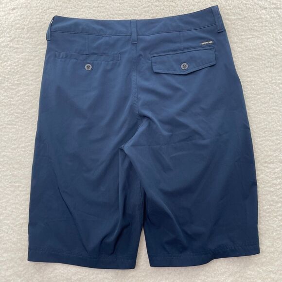 Quiksilver Board Shorts 29 Navy Blue Amphibian Dryflight Water Repellent 19" - Picture 4 of 13